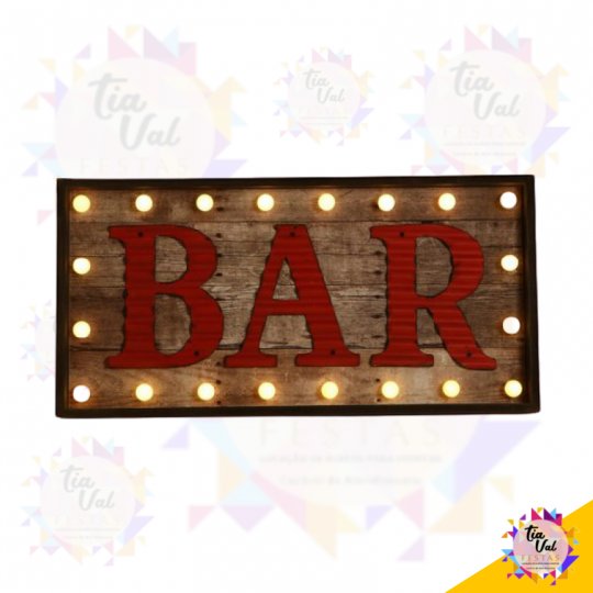 PLACA BAR (NÃO ILUMINADA) 36 X 66