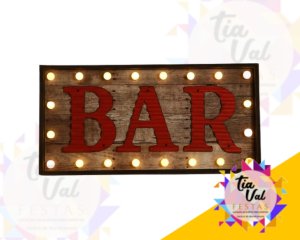 Foto de PLACA BAR (NÃO ILUMINADA) 36 X 66