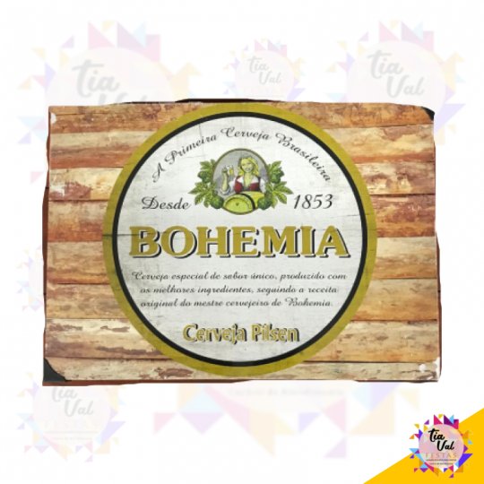 PLACA BOHEMIA ROTULO REDONDO (FERRO)