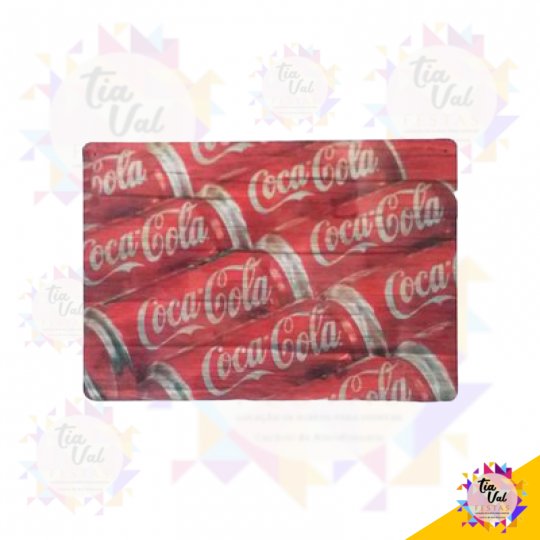 PLACA COCA COLA LATAS