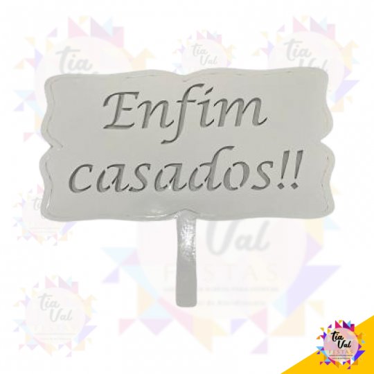 PLACA ENFIM CASADOS