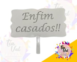 Foto de Placa enfim casados