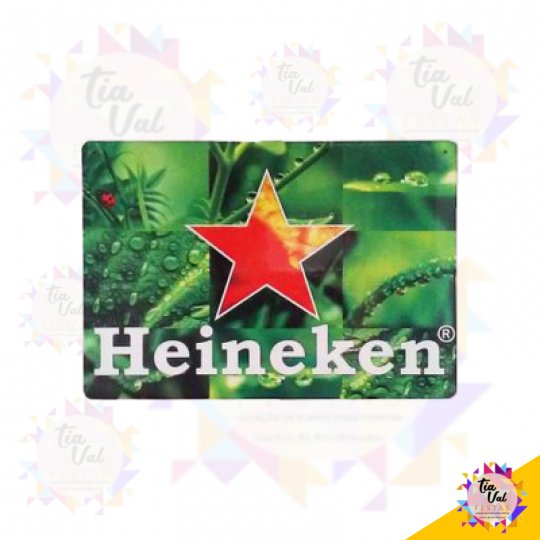 PLACA HEINEKEN ESTRELA