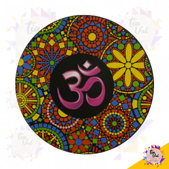 PLACA INDIANA REDONDA OM