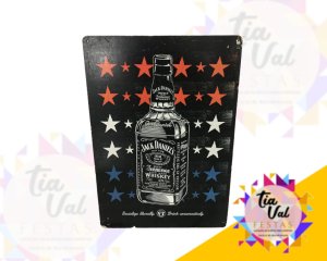 Foto de Placa Jack Daniel garrafa c/ estrelas