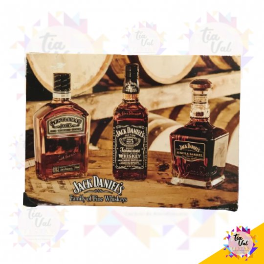 PLACA JACK DANIELS FAMILY OF FINE WHISKEYS (FERRO)
