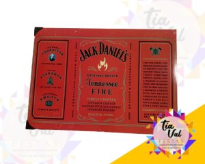 Foto de PLACA JACK DANIELS FIRE - FERRO