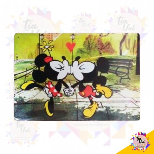 PLACA MICKEY E MINNIE