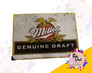 Foto de PLACA MILLER GENUINE DRAFT - FERRO