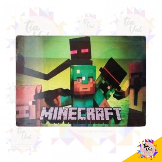 PLACA MINECRAFT