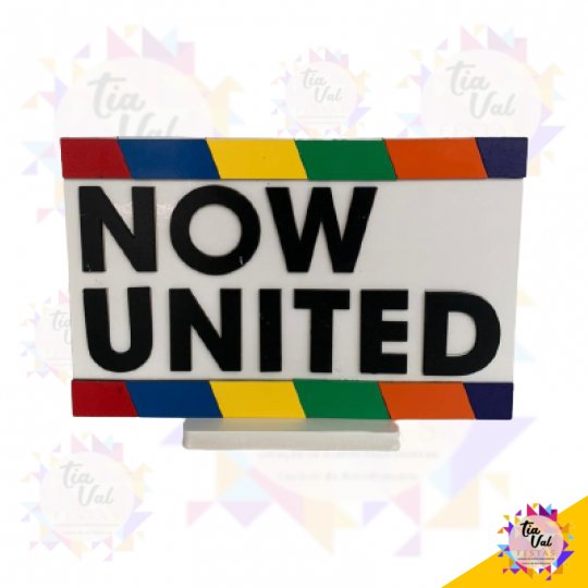 PLACA NOW UNITED BRANCA MDF
