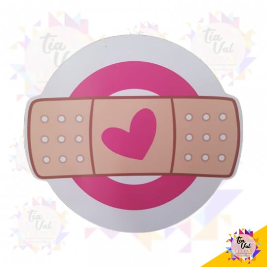 PLACA PVC BAND AID - DOUTORA BRINQUEDO