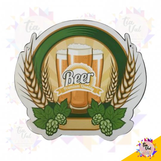PLACA PVC BEER - BOTECO - BARZINHO