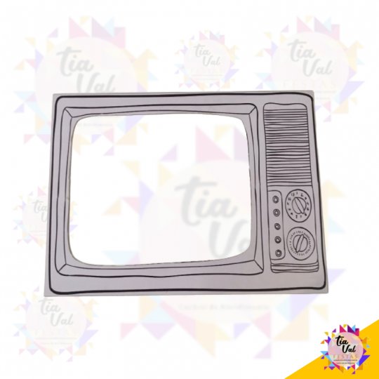 PLACA PVC TELEVISÃO - VAZADA