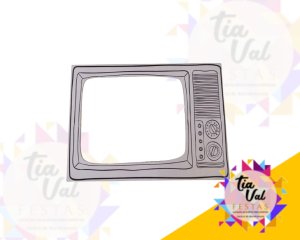 Foto de PLACA PVC TELEVISÃO - VAZADA