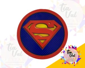 Foto de PLACA REDONDA SUPER HOMEM - MDF