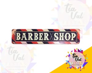 Foto de PLACA RETANGULAR BARBER SHOP