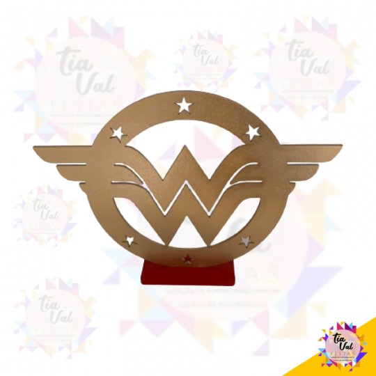 PLACA SIMBOLO MULHER MARAVILHA MDF