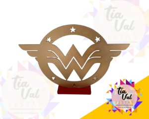 Foto de PLACA SIMBOLO MULHER MARAVILHA MDF