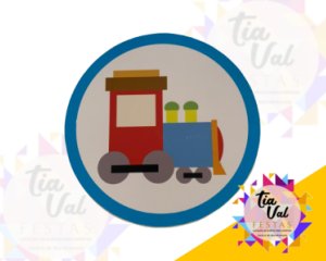 Foto de PLACA TREM REDONDA PVC