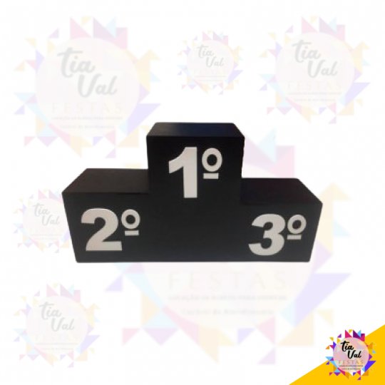PODIO 1º 2º 3º  (PEQUENO MDF)  40 X 20 CM
