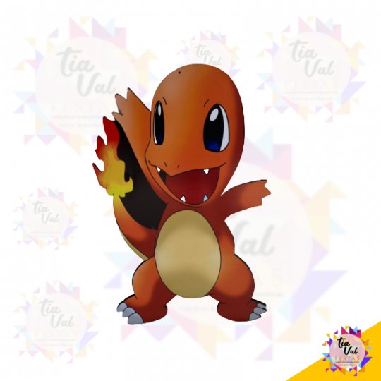 POKEMON CHARMANDER - MEDIO - MDF - 45 X 78