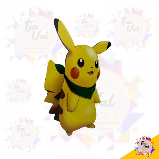 FIGURA POKEMON- PIKACHU MEDIO - MDF -  42 X 79