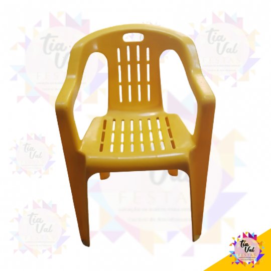 POLTRONA INFANTIL AMARELA ((PLASTICO))