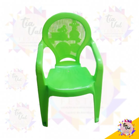 POLTRONA INFANTIL VERDE NEON (SUPORTA ATÉ 35 KG)