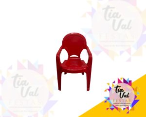 Foto de POLTRONA INFANTIL VERMELHA ((plastico))