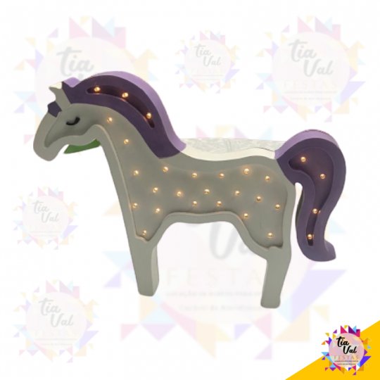 PÔNEI ILUMINADO LILAS (MDF)