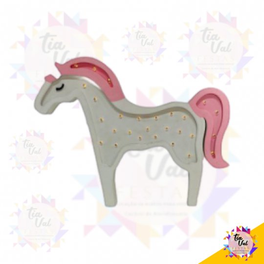 PÔNEI ILUMINADO ROSA (MDF)