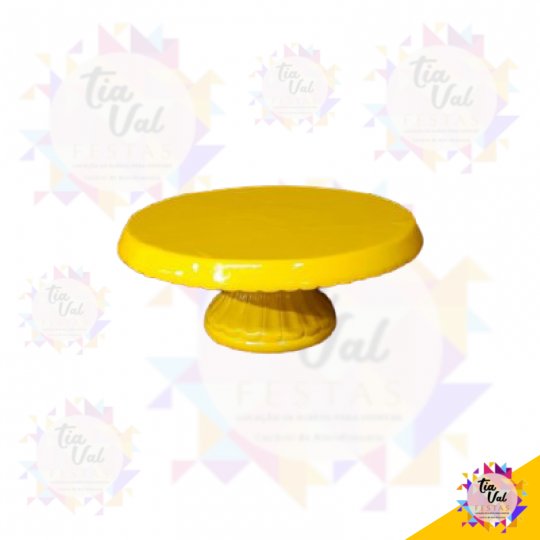 PORCELANA AMARELA BOLEIRA BORDA P/ BAIXO P