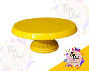 Foto de PORCELANA AMARELA BOLEIRA BORDA P/ BAIXO P