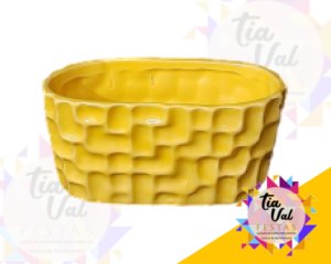 Foto de PORCELANA AMARELO VASO OVAL PP