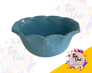 Foto de PORCELANA AZUL CLARO FLOREIRA OVAL MEDIA