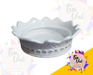 Foto de PORCELANA BRANCA PORTA COROA P