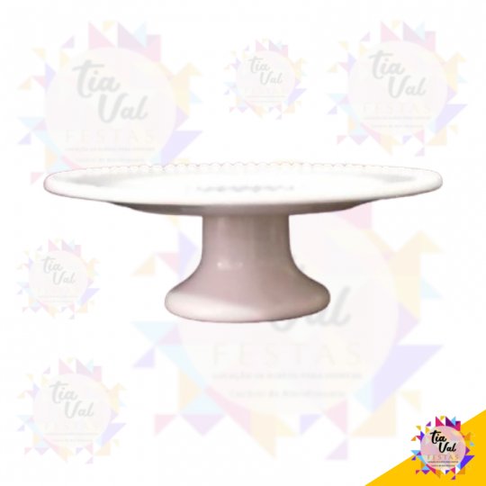 BOLEIRA BRANCA PEROLA C/ PE - 30 CM