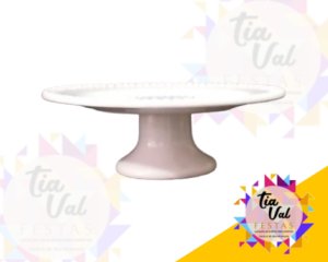 Foto de BOLEIRA BRANCA PEROLA C/ PE - 30 CM