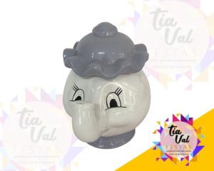 Foto de PORCELANA BULE BRANCO C/ LILAS (SRA POTTS) 