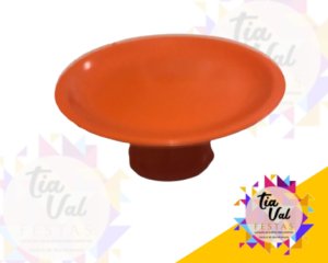 Foto de PORCELANA LARANJA BOLEIRA LISA M