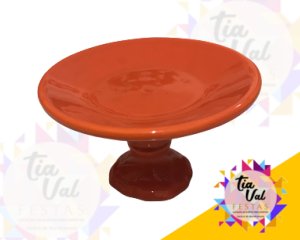 Foto de PORCELANA LARANJA BOLEIRA LISA P