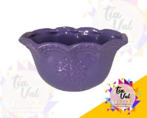 Foto de PORCELANA LILAS FLOREIRA OVAL MEDIA