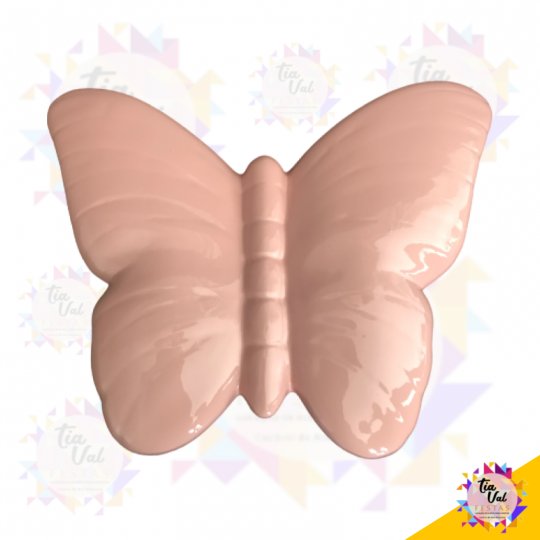 PORCELANA ROSA BORBOLETA GRANDE