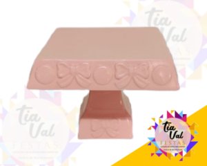 Foto de PORCELANA ROSA CLARO BOLEIRA QUADRADA