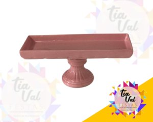 Foto de PORCELANA ROSA SECO PRATO RET. C/ PE REDONDO