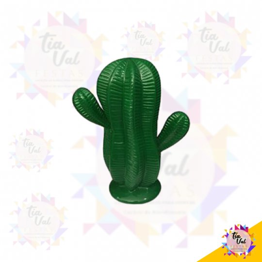 PORCELANA VERDE CACTO PEQUENO GROSSO