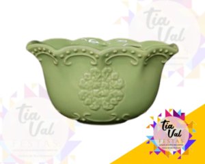 Foto de PORCELANA VERDE FLOREIRA OVAL MEDIA