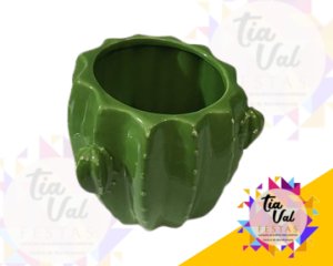 Foto de PORCELANA VERDE VASO CACTO PEQUENO