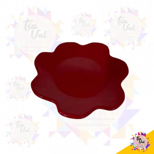 PRATO FLOR - VERMELHO